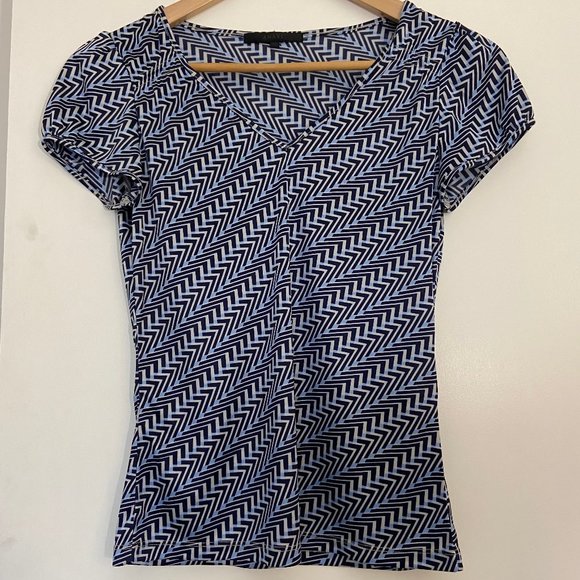 Blue Patterned Top - Picture 1 of 3